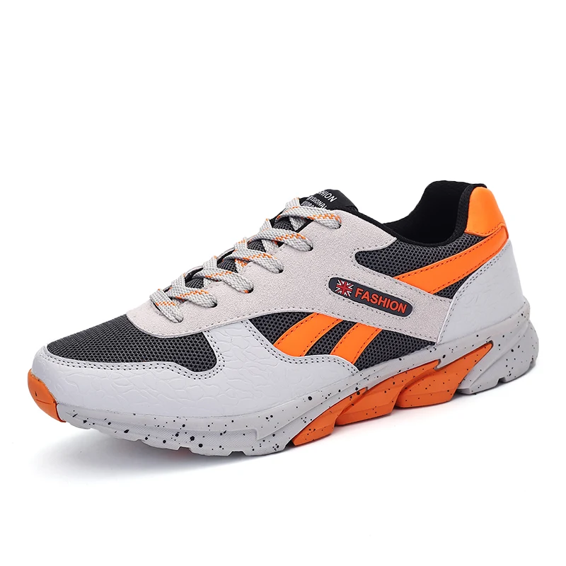 Designer brand autumn men's sport shoes fashion mesh lace up casual men trainers 4 colors zapatillas deportivas hombre | Обувь