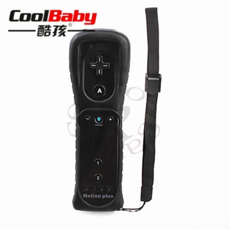 

DHL 20pcs/lot 2 in 1 Built in Motion Plus Remote Controller Gamepad for Nintendo Wii Console Game