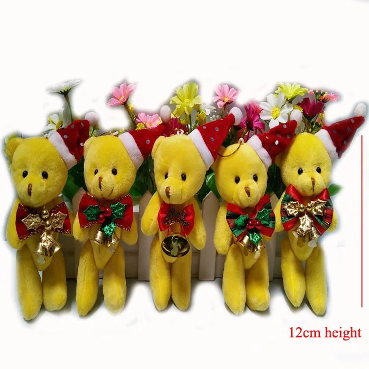 2 шт./лот Рождественская Мишка на шарнирах Рождественский елочные украшения |