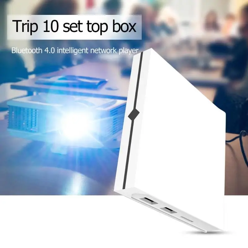 

Trip 10 Smart TV Box 4+32/64GB Android 9.0 RK3318 Quad-Core CPU Mali-450MP2 GPU WIFI BT 4.0 Household Smart Set Top Box