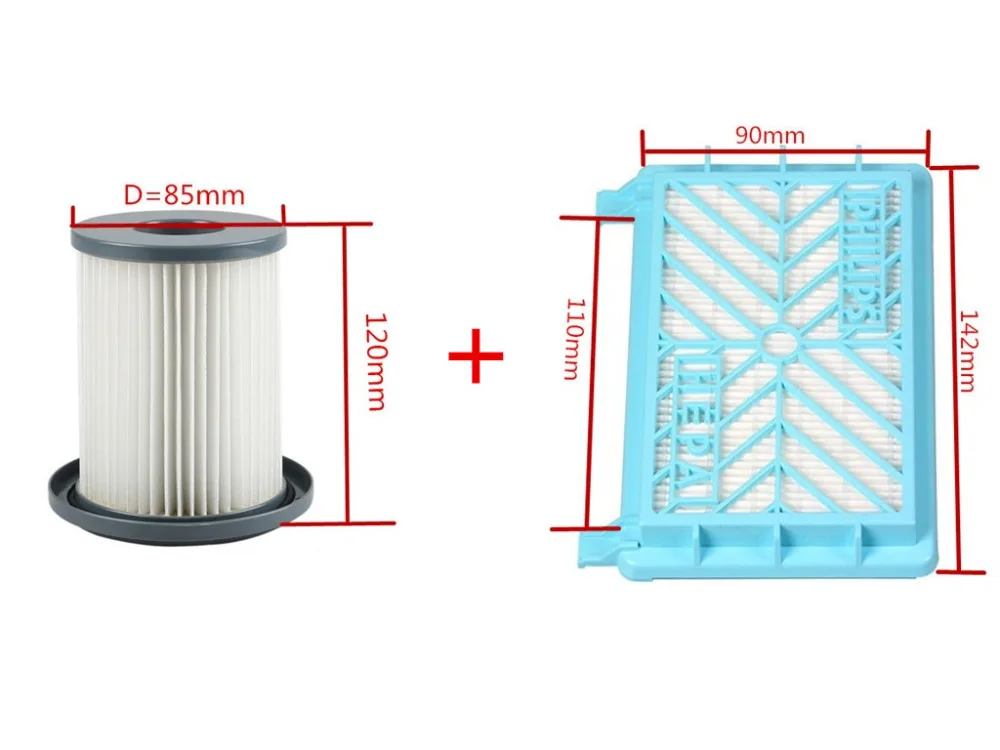Фильтры для пылесосов Philips 2 шт. HEPA-фильтр FC8712 FC8714 FC8716 FC8720 FC8722 | Бытовая техника