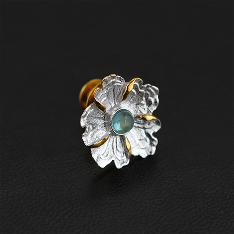 Женская Брошь с цветком пиона Lotus Fun дизайнерская брошь ручного изготовления из