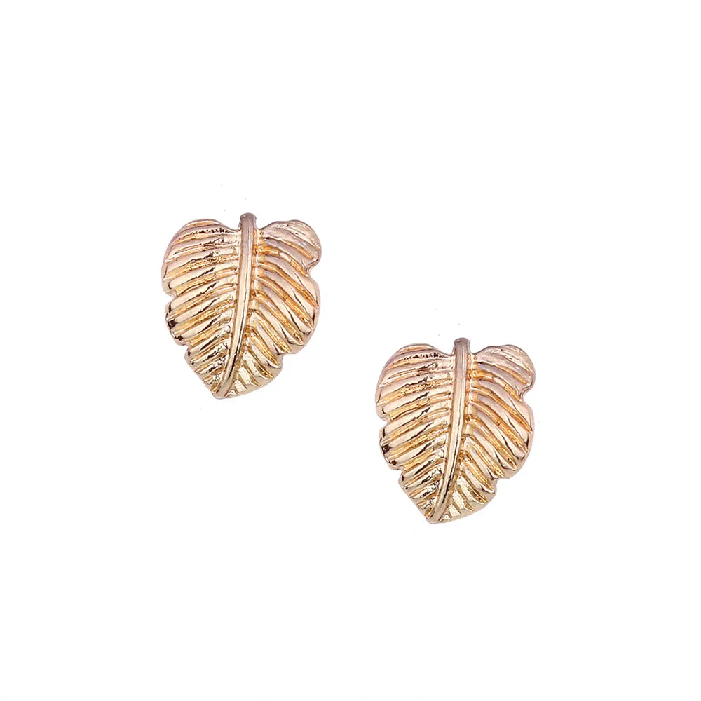 Женская Мода листьев шипованных серьги Для женщин ювелирные изделия Элегантный