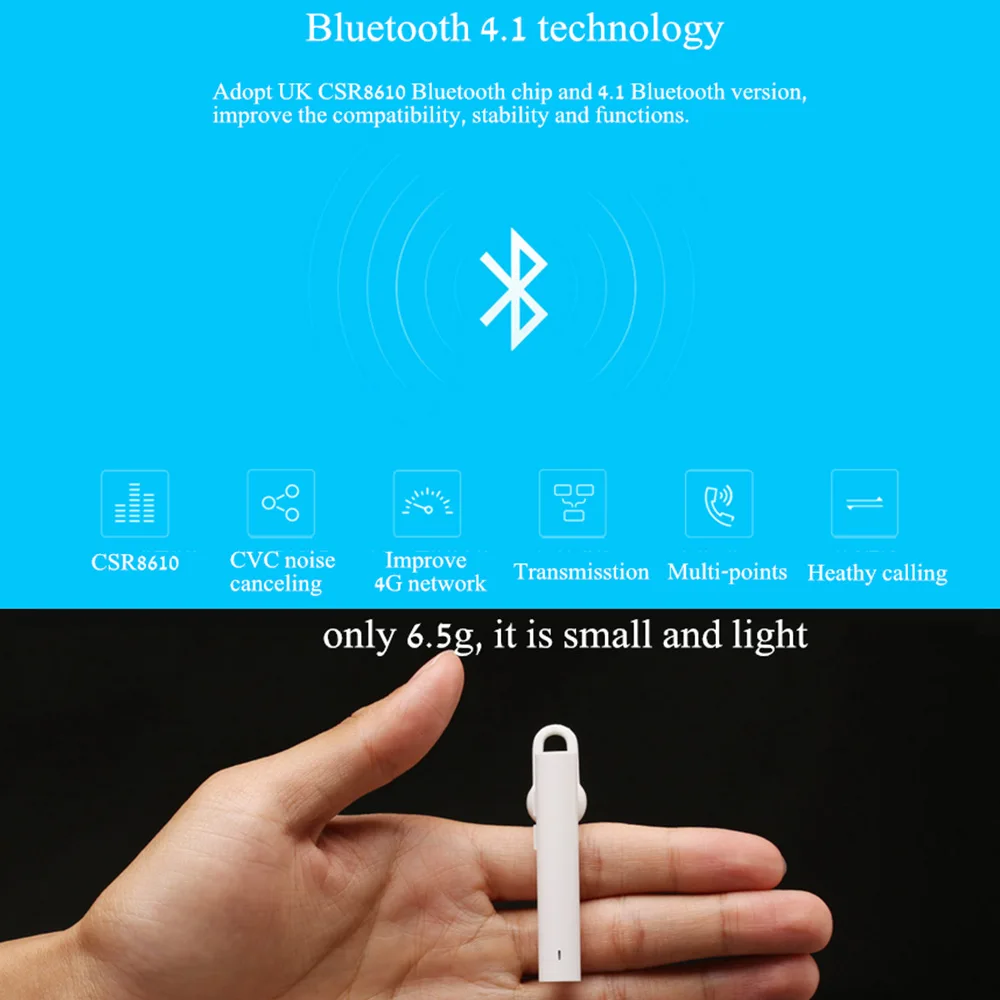 Xiaomi Bluetooth Youth Edition наушники гарнитура 4 1 Mi Встроенный микрофон Handfree|Наушники и