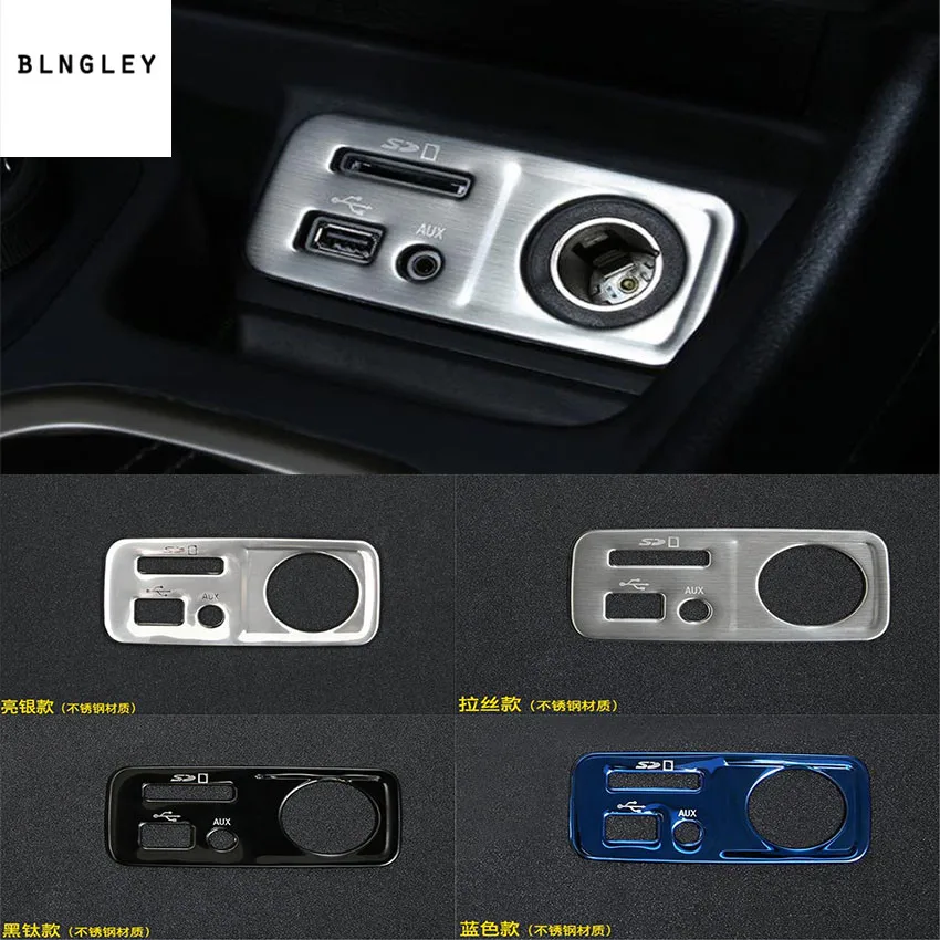 

1pc Stainless steel cigarette lighter decoration cover for 2016-2018 JEEP Cherokee Car accessories