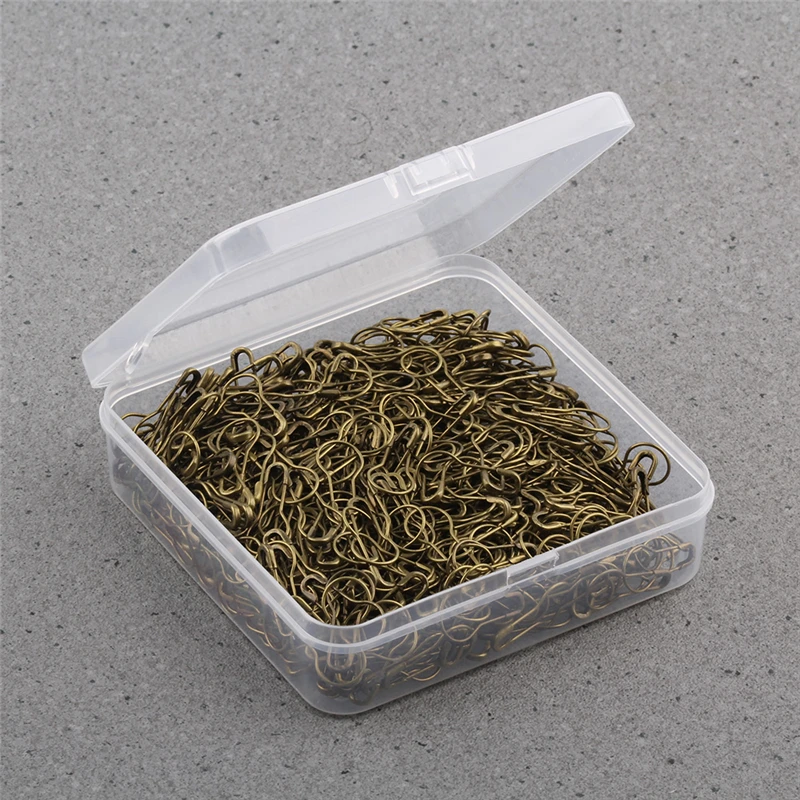 500 Pieces/Box Safety Pins DIY Sewing Tools Knitting Stitch Marker Tag Gourd Shape Metal Clips Kits | Дом и сад
