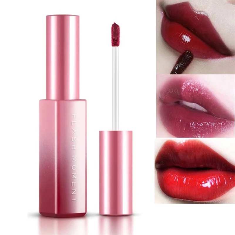 

Sexy Women Liquid Makeup Lip Gloss Waterproof Long Lasting Moisturizer Nutritious Non-stick Mirror 3D Lip Glaze Quality Makeup