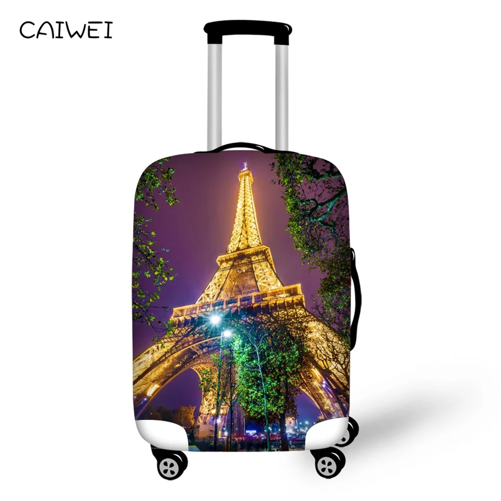 Защитный чехол для багажа 18 30 дюймов с изображением Эйфелевой башни Эластичный