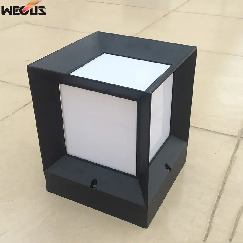 Квадратные алюминиевые столбы наружные Ландшафтные садовые огни