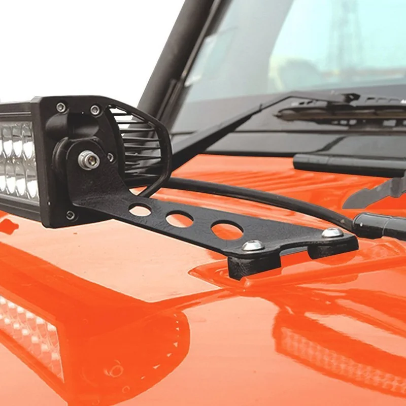 22 &quotLED свет бар капот монтажные кронштейны для Jeep Wrangler JK 2007 2016 2 двери/4 двери