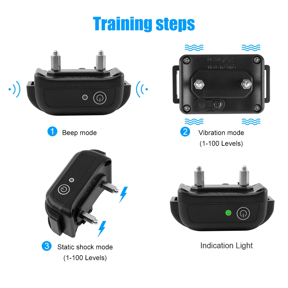 Пульт дистанционного управления 300 м водонепроницаемый перезаряжаемый собачий