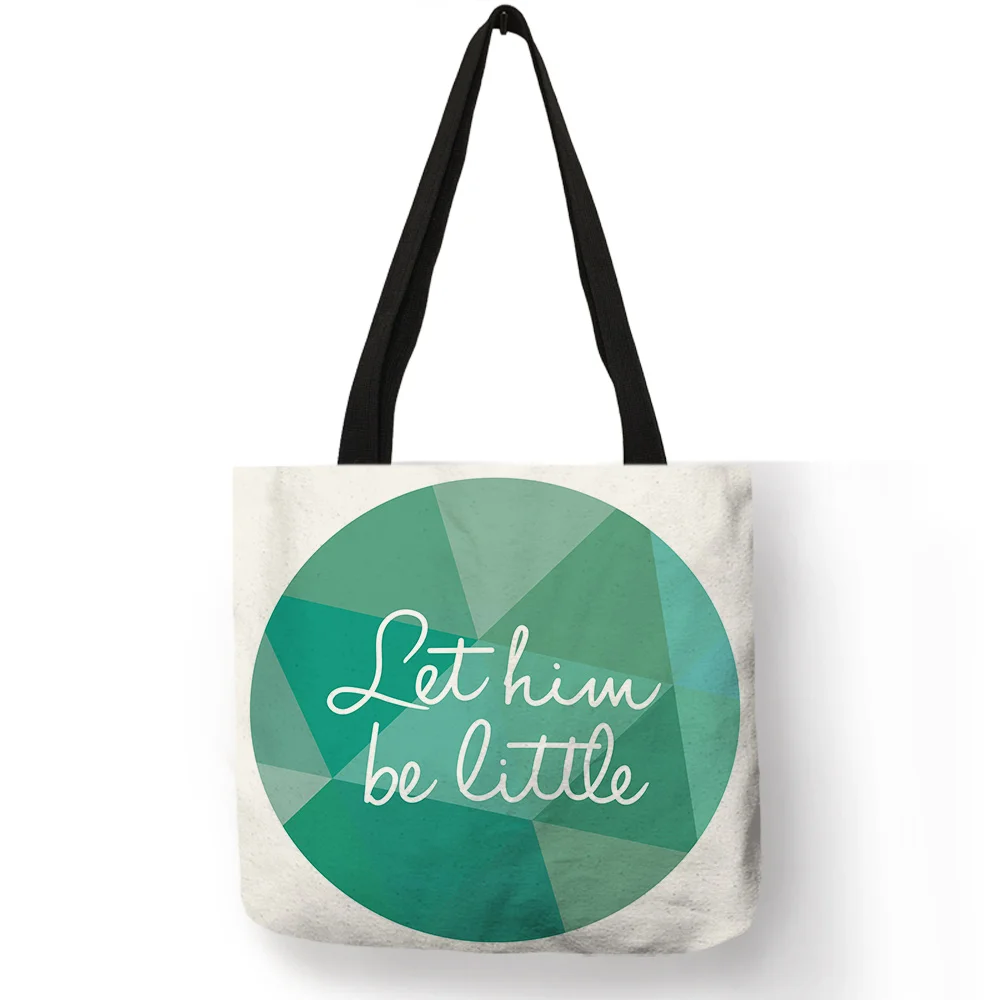 Премиум розовый синий абстрактный геометрический узор сумка для девочек с