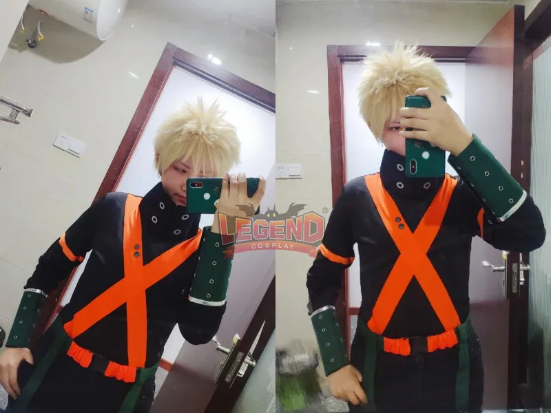 Косплей Легенда мой герой Academy boku no hero Academy Katsuki Bakugou Косплей Костюм для взрослых на заказ