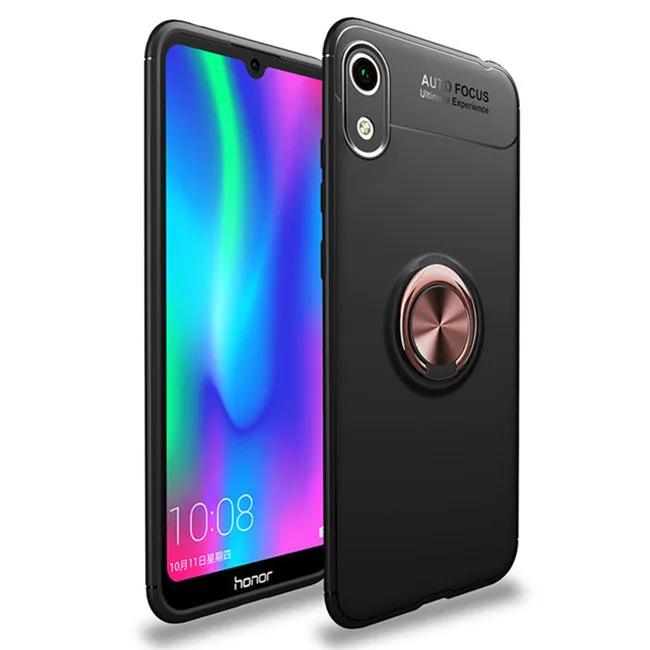 black gold Для huawei Honor 8S чехол бизнес с кольцом для пальца магнетизм держатель телефона задняя крышка для huawei Y5 Coque - Цвет: black gold