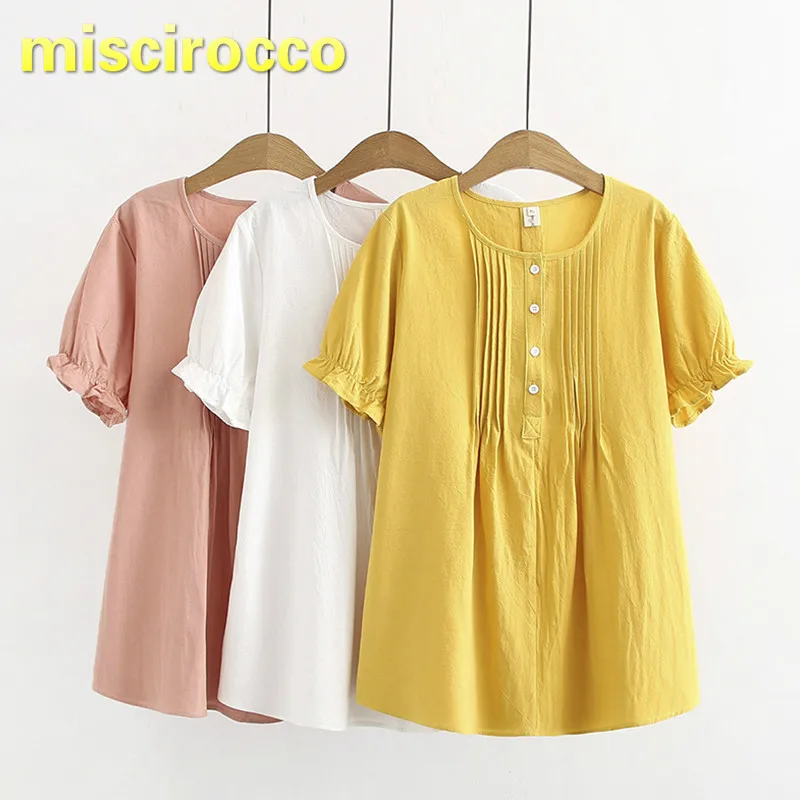 

Maternity Clothings 4XL Cotton Shirt Summer Women Top Pregnant Women's Short Sleeve Shirt Maternity Shirt working
