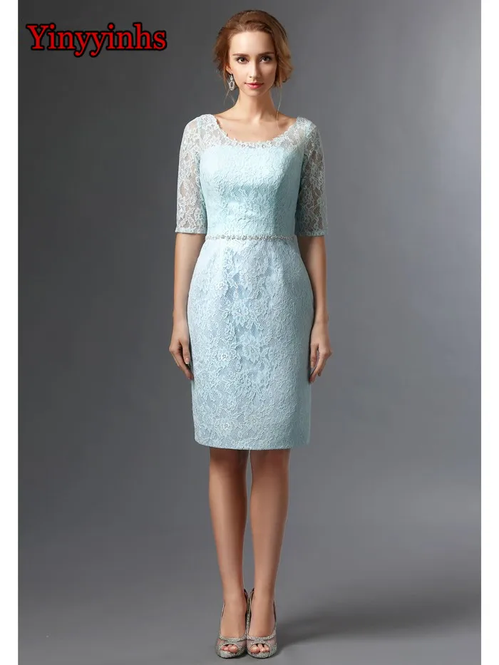 Vestido De Madrinha 2020 платья для матери невесты длиной до колен 2 штуки кружевной с