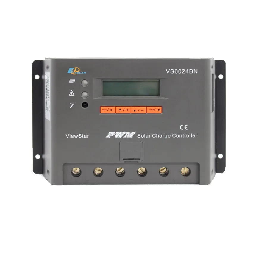 EPSOLAR VS6024BN 60A ViewStar 12В 24В автоматический EP PWM контроллер солнечной зарядки с ЖК
