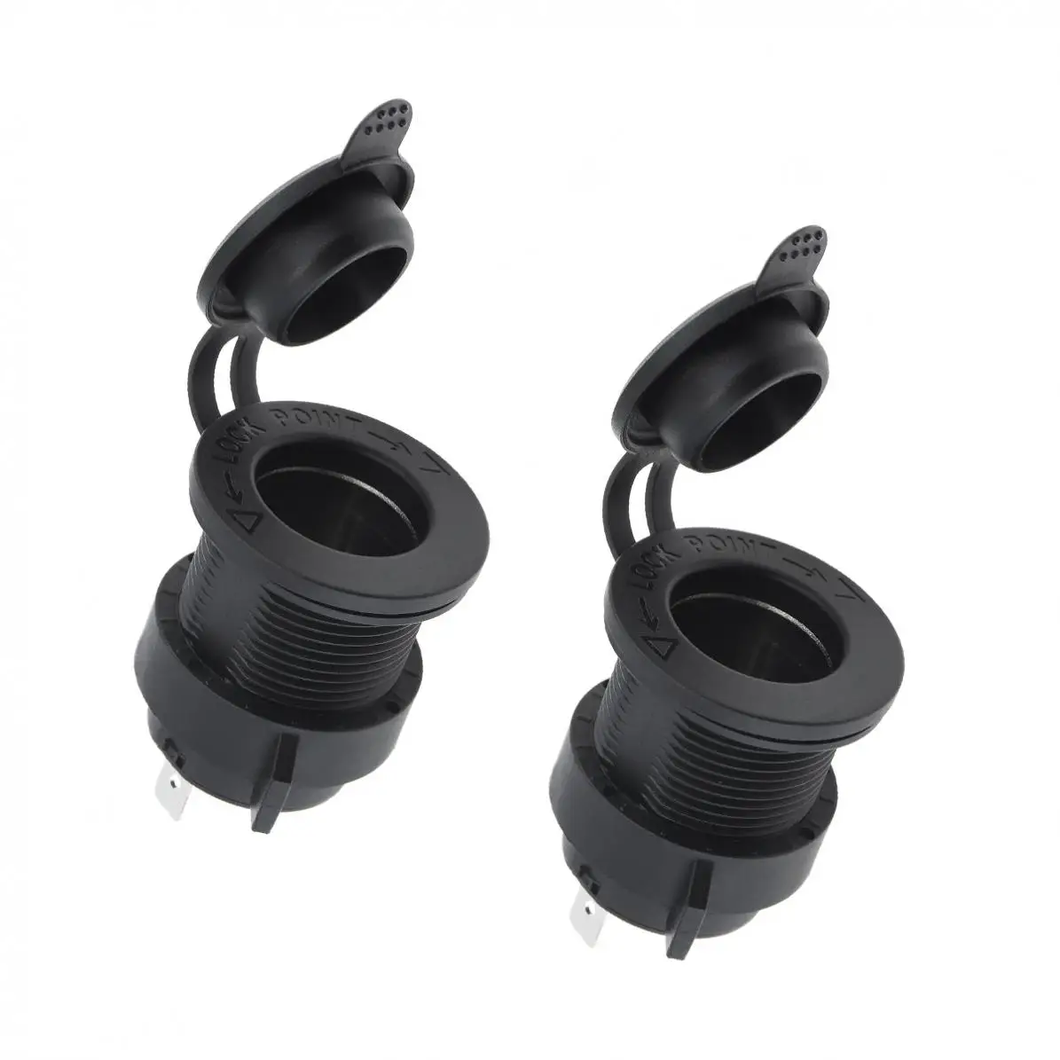 2pcs 12V Universale Waterproof Car/ Motorcycle Cigarette Lighter Socket Connector Adapter Charger |