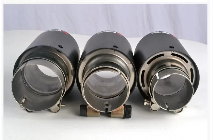 Inlet51/54/57/60/63/80 мм outlet76/89/101/114 для АК AKRAPOVIC углеродного волокна выхлопная труба