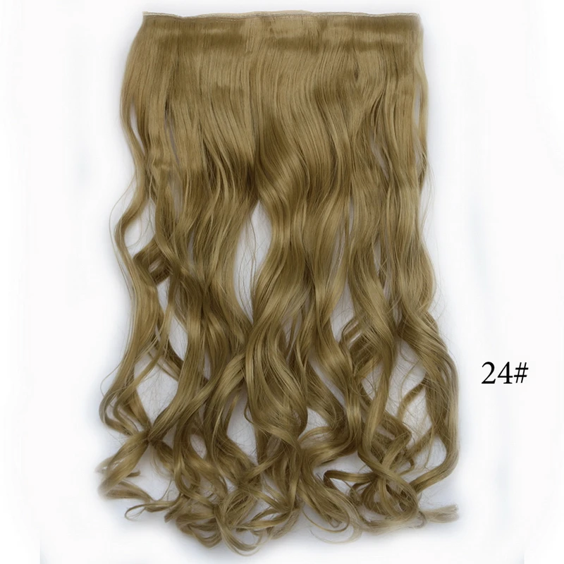 Multi Цвета 6 Модели 24 дюймов Жаропрочных Шиньоны Синтетический Клип В Наращивание
