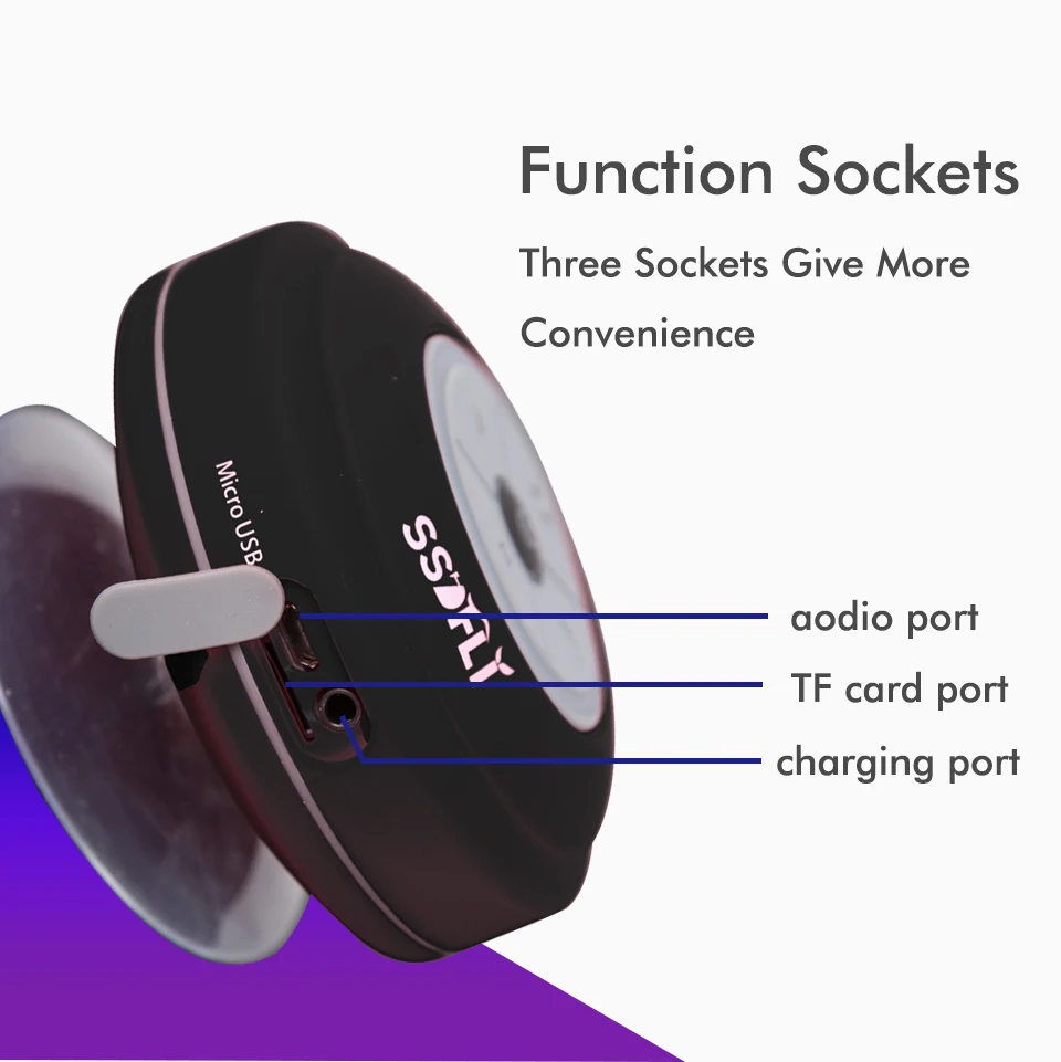 Портативный сабвуфер Душ водонепроницаемый беспроводной Bluetooth динамик автомобильный Громкая связь вызов музыка всасывания микрофон для IOS Android телефон