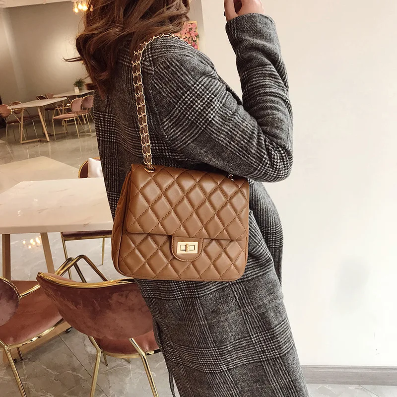 Youda новая цепь плечо Наплечная Сумка на ремне в клетку Цвет дамы чехол Мода