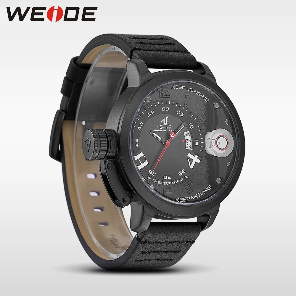 Часы WEIDE брендовые Роскошные Мужские кварцевые спортивные наручные часы из