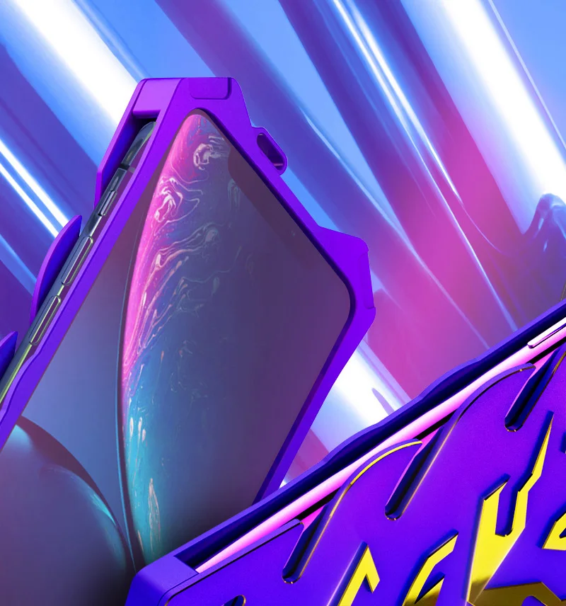 Чехол для Apple Iphone X XR XS MAX, Роскошный Алюминиевый металлический противоударный чехол для IPhone 6, 6s, 7, 8 Plus, задняя крышка для мобильного телефона