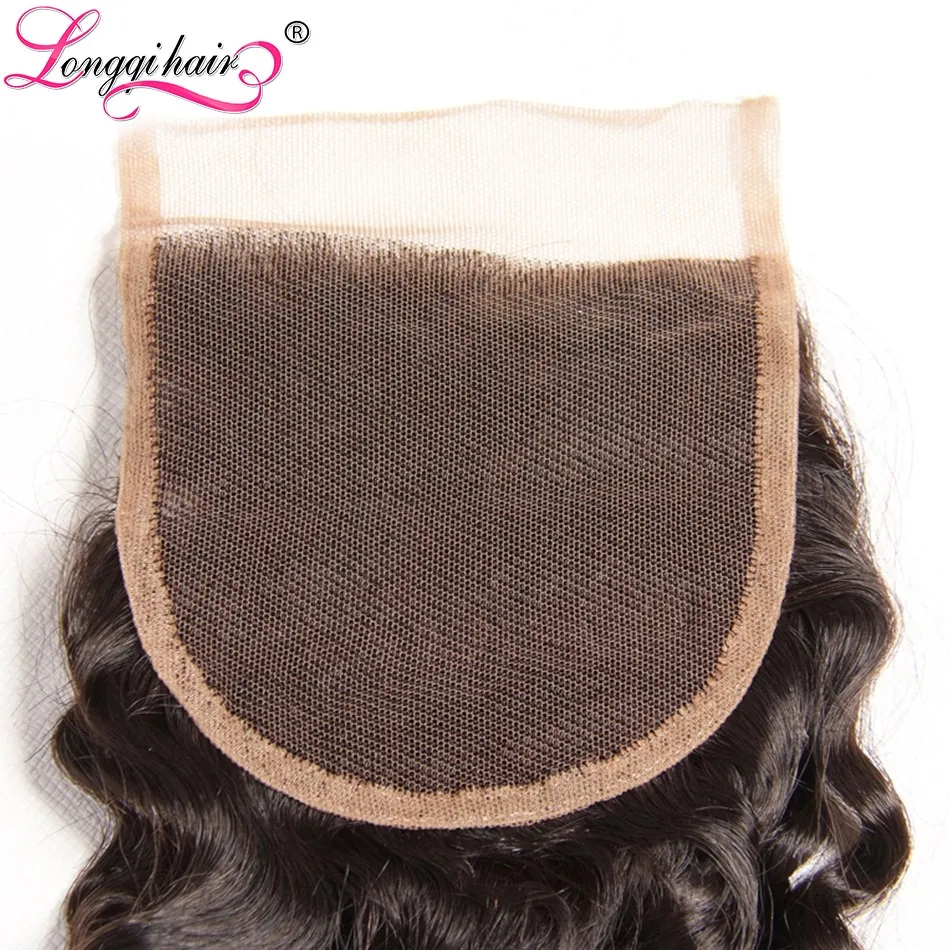 Longqi hair бразильский Реми человеческие волосы пряди с закрытием вьющиеся человеческие волосы 3 пряди с Закрытие 4x4 закрытие волос человеческие волосы переплетения