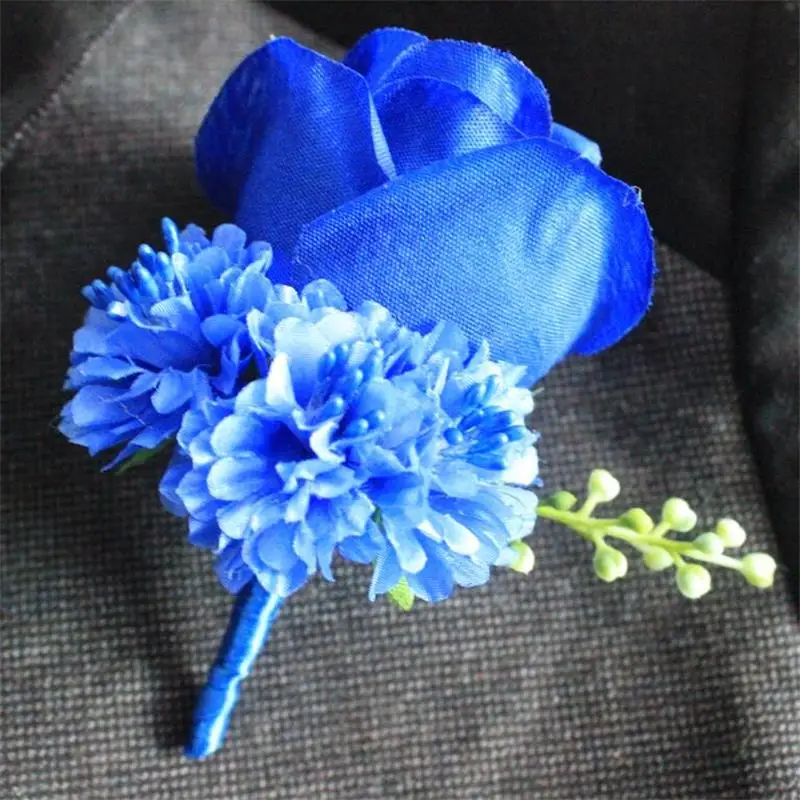 WeddingBobDIY бутоньерка цвета слоновой кости для жениха Лучший человек розы цветы