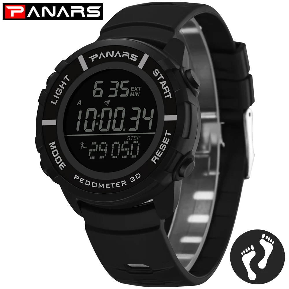 PANARS Mens Watches Sports For Running Multi-function Noctilucent Outdoor sports Swimming Fitness 3D Watch for men | Наручные часы