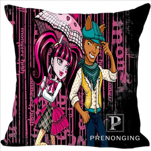 Pillowcases Заказная наволочка Culaura Clawdeen Monster High квадратная Подушка на молнии с рисунком(с одной стороны) 180117#91 - Цвет: Pillowcases