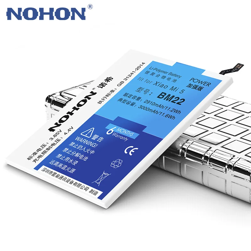 Аккумулятор NOHON BM22 BM35 BM36 BM45 BM46 для Xiaomi Mi 5 4C 5S Mi5 Mi4C Mi5S Redmi Note 2 3 Pro сменный аккумулятор
