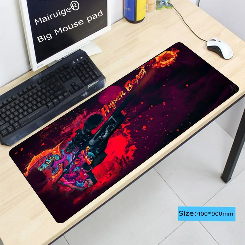 Игровой коврик для мыши Mairuige 900*400*3 мм с фиксирующим краем большой ПК ноутбука
