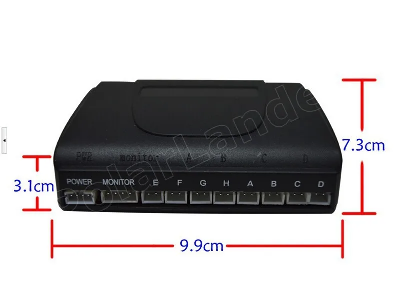 

free shipping Car Parking Radar System Buzzer sound Alert 6 Ultrasonic Sensors Radar Guiding 44 colors selection