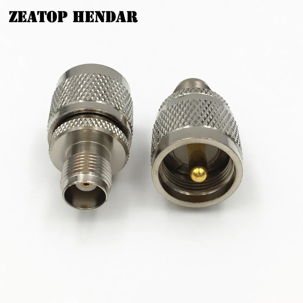 50 шт. латунь PL259 UHF штекер к TNC Гнездовой разъем M/F RF коаксиальный Прямой адаптер