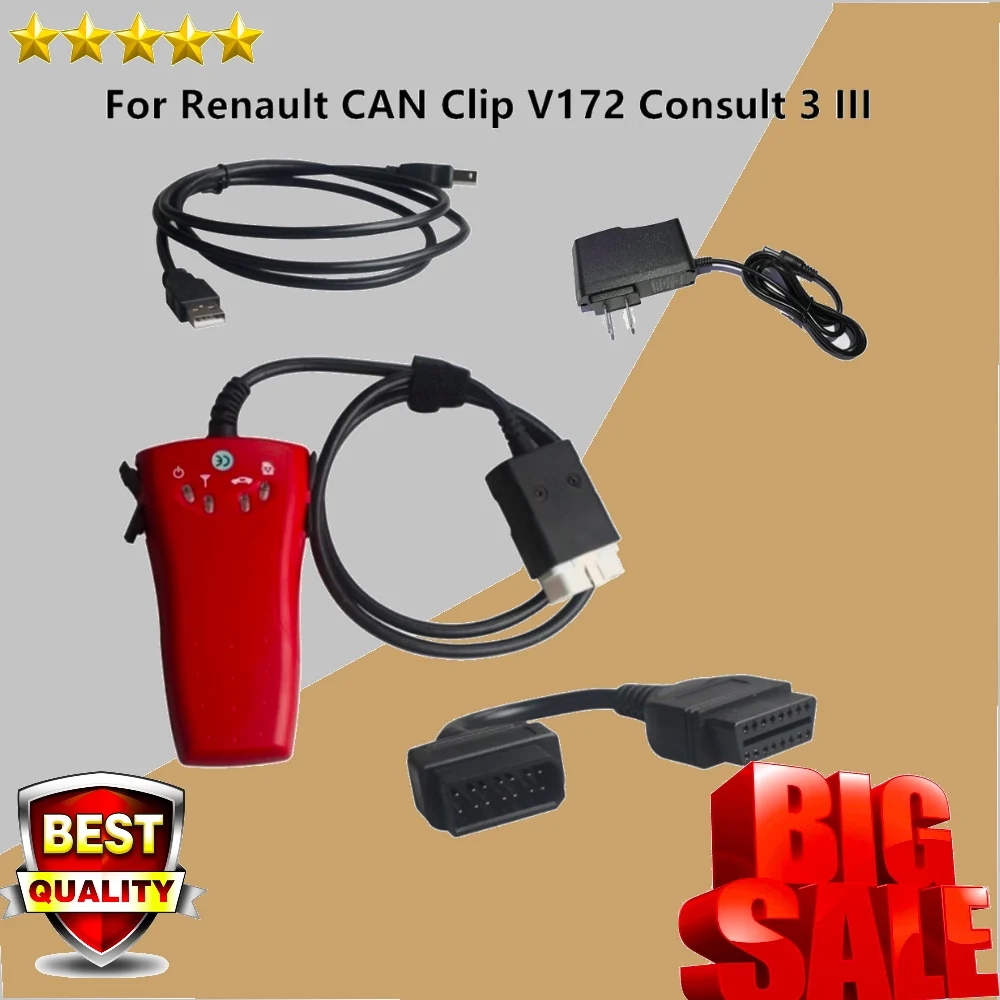 2 в 1 диагностический инструмент для Renault CAN Clip V172 V178 Consult 3 III Nissan сканер Авто самодиагностические инструменты
