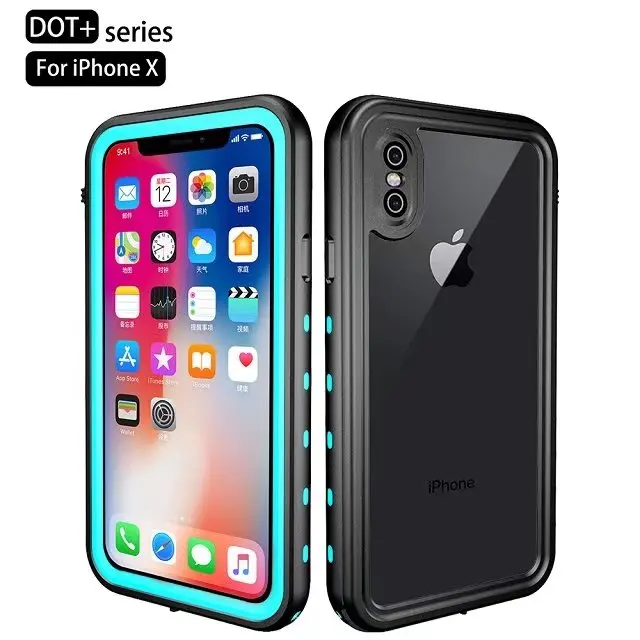 Водонепроницаемый чехол для телефона Apple iPhone X IP68 ударопрочный с защитой от снега