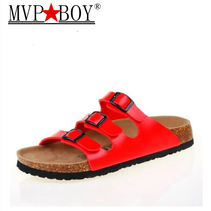 Женские сандалии из пробкового материала Mvp Boy модные пляжные Лоскутные