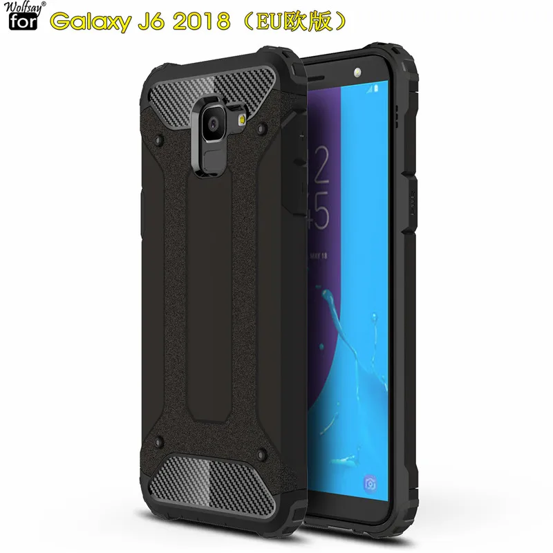 Чехол Wolfsay для Samsung Galaxy J6 2018 J600g гибридный прочный из ТПУ и ПК чехол ЕС Fundas|Бамперы| |