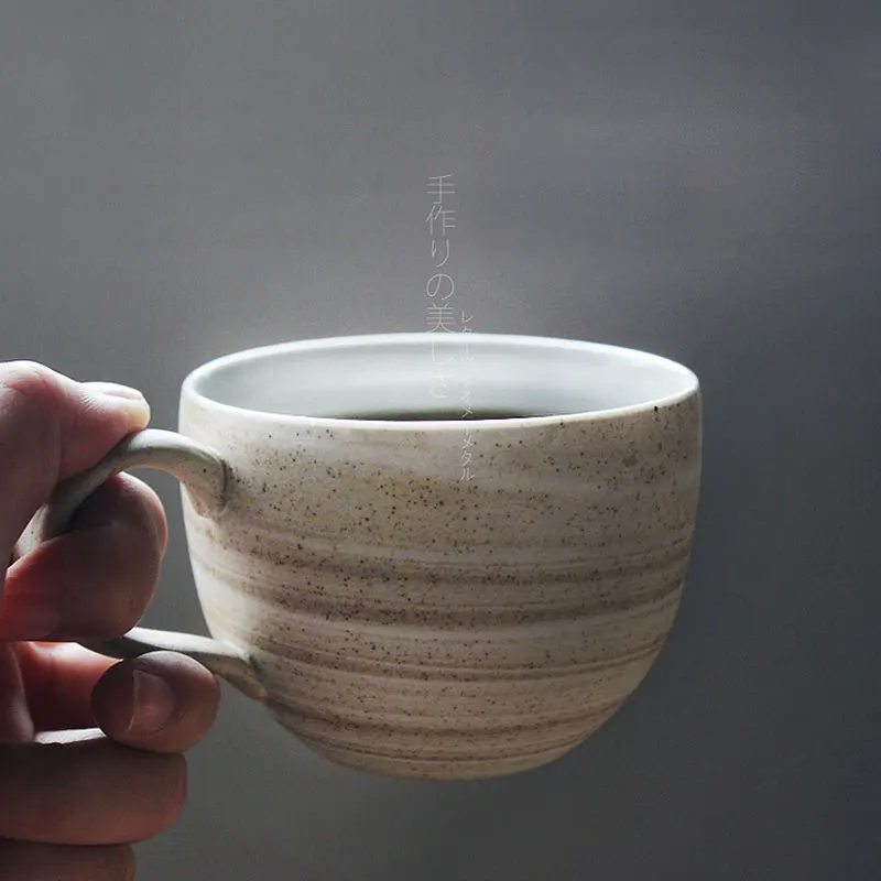 Оригинальные керамические чашки ручной работы Zakka в японском стиле блюдце