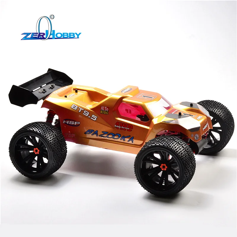 RC автомобиль игрушки HSP Профессиональный BAZOOKA 1/8 4X4 внедорожный NITRO TRUGGY(пункт № 94085GT автомобильный комплект