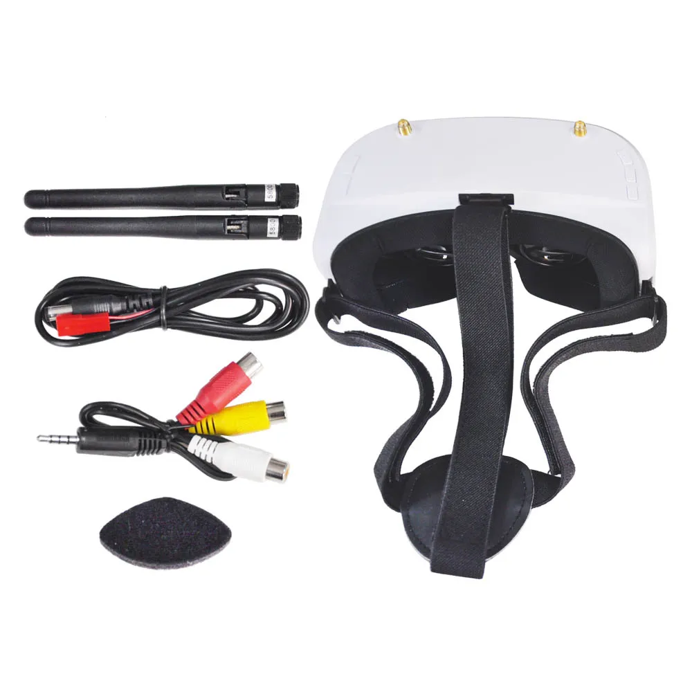 SJ RG01 5 8G 48CH двойной дисплей видео очки FPV с аккумулятором 3 7 В 1500 мАч DVR для