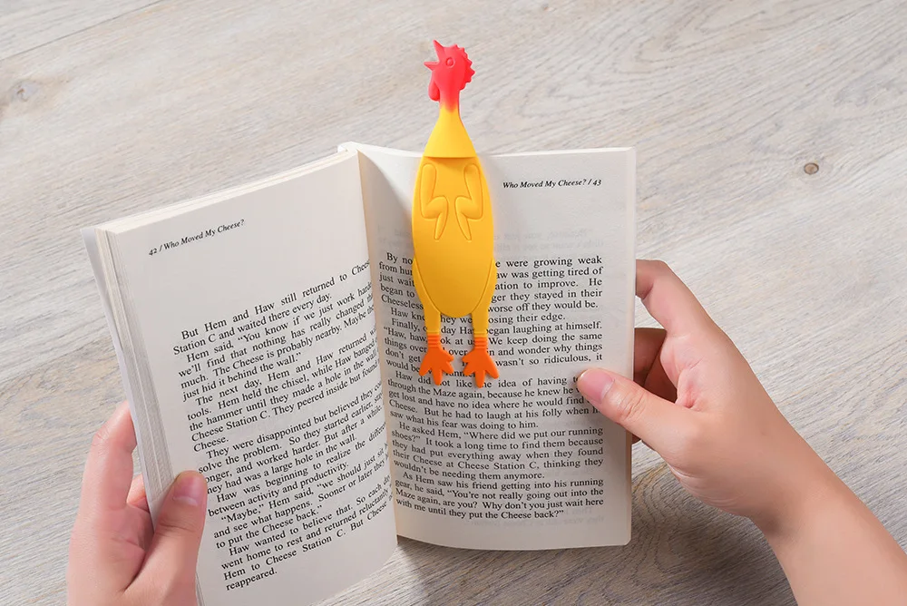 8 видов стилей Милые Животные Angry Chicken закладки каваи кремнезема закладки для книг рекламный подарок канцелярские пленки закладки