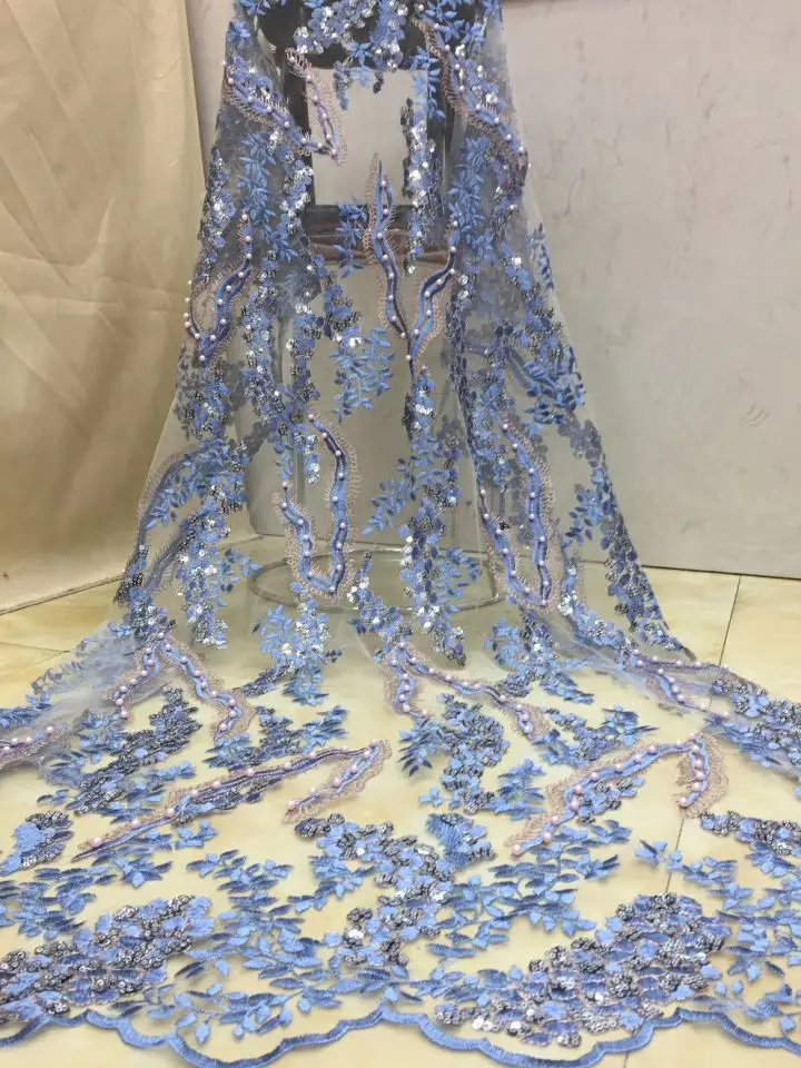 

Latest High Quality African Tulle Lace Fabric 3d Flower Lace Fabric Embroidery Lace Fabric Nigerian Wedding Lace XZ152