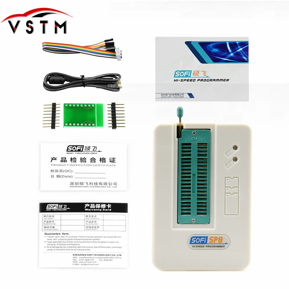 Профессиональный высокоскоростной USB программатор SOFI SP8 A EEPROM BIOS FLASH ISP 40 pin адаптер