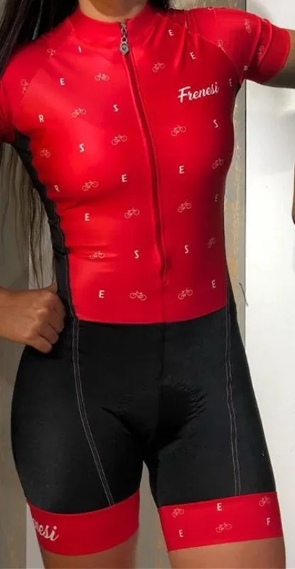 Pro Team триатлон костюм женский короткий рукав Велоспорт Джерси Skinsuit комбинезон Майо Велоспорт Ropa ciclismo набор гель - Цвет: as picture