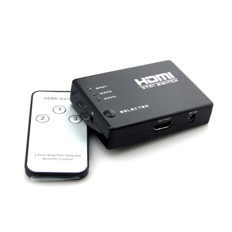 3 в 1 вне совместимому с HDMI разветвитель Порты и разъёмы концентратор Box