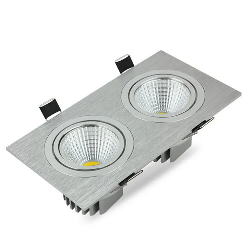 10PCS Square Bright Recessed LED Dimmable Downlight COB 7W 9W 12W Spot light decoration Ceiling Lamp AC 110V 220V | Лампы и освещение