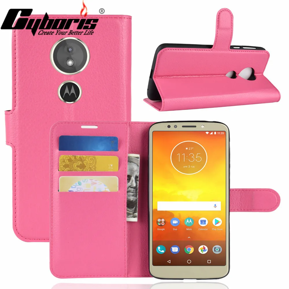 Чехол CYBORIS для Motorola moto E 5 чехлы-книжки из искусственной кожи чехлы бумажники